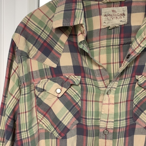 Western Plaid Shirt with Pearl Snaps - Picture 3 of 9